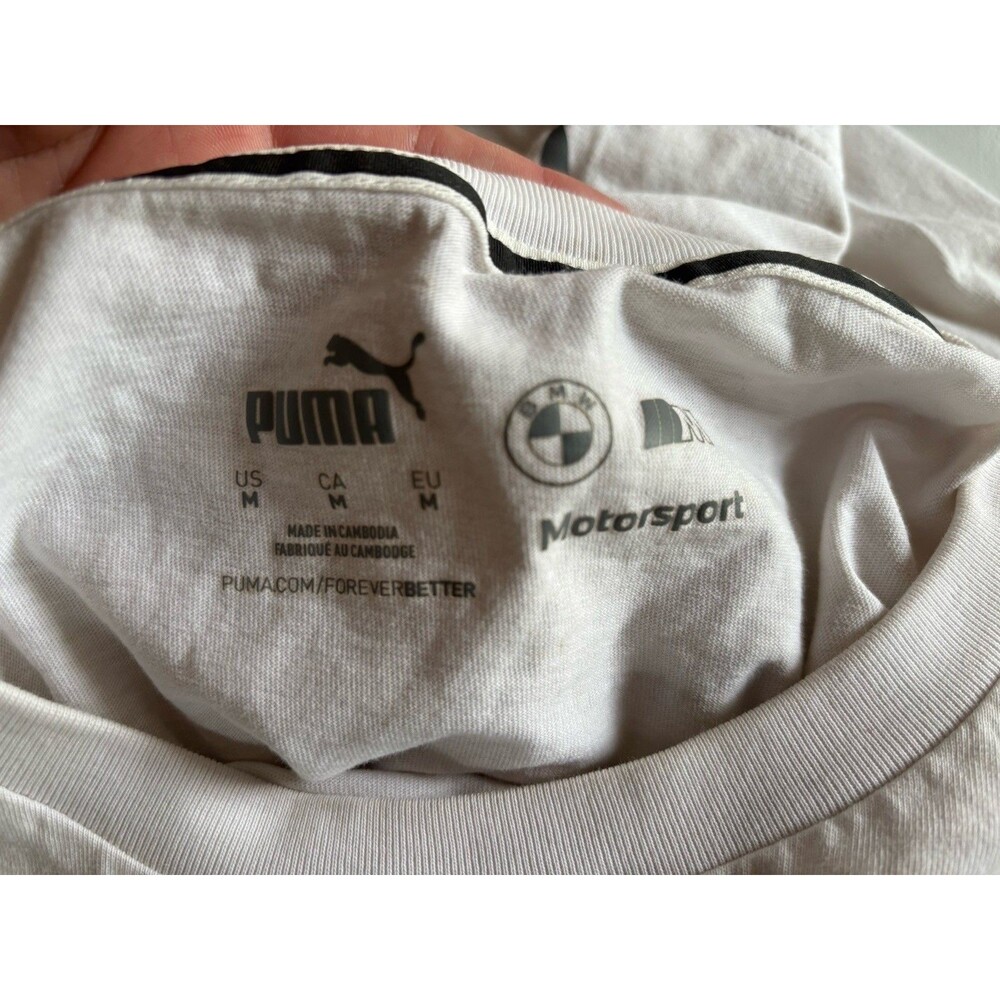 white Puma BMW Motorsport T-shirt in size Medium. - Picture 5 of 6